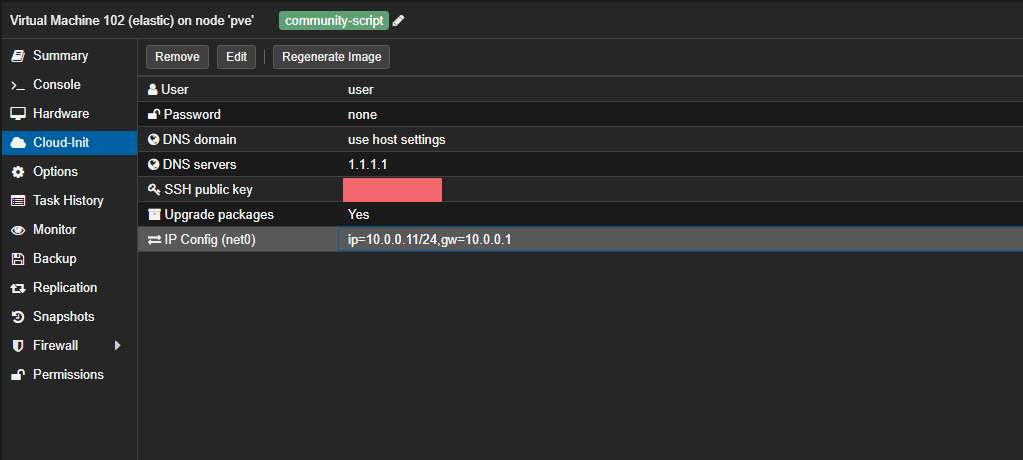 Cloud-Init Settings