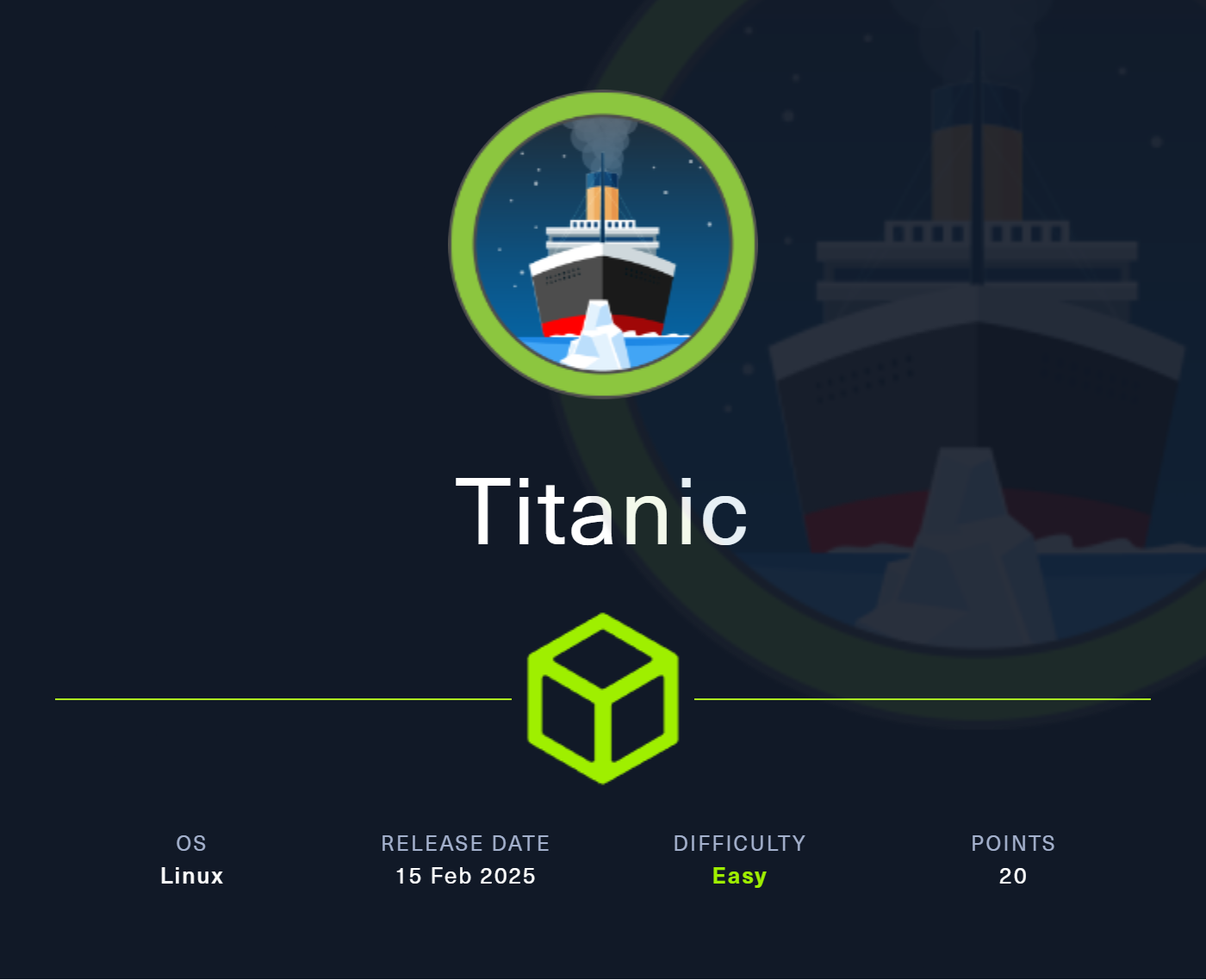 Featured image of post HTB: Titanic